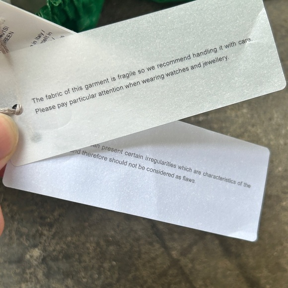 NWT 1,185$ Andreas Kronthaler Linen Plastic Like Pants Green - Picture 7 of 16